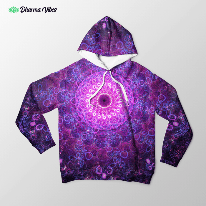 Sacred Flower by Cameron Gray Visionary Hoodie