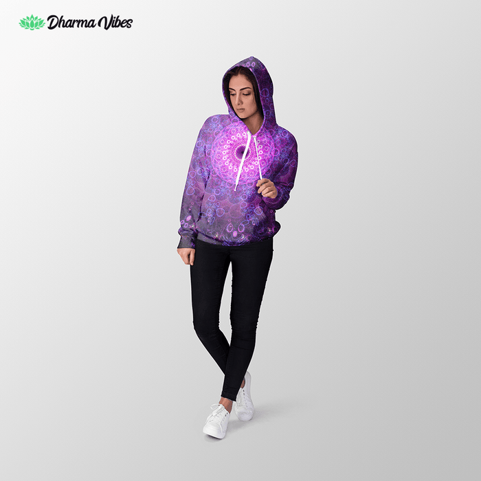 Sacred Flower by Cameron Gray Visionary Hoodie