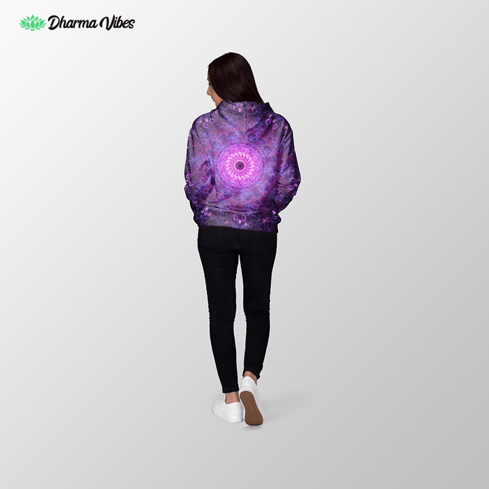 Sacred Flower by Cameron Gray Visionary Hoodie