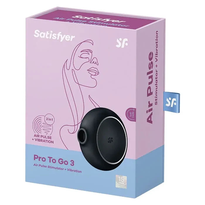 Satisfyer Pro To Go 3 Air Pulse Stimulator & Vibrator - Rolik®