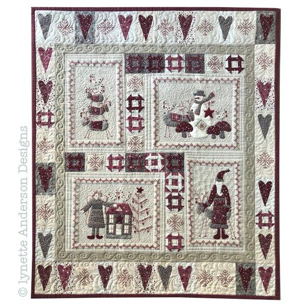 Scandinavian Christmas Quilt by Lynette Anderson