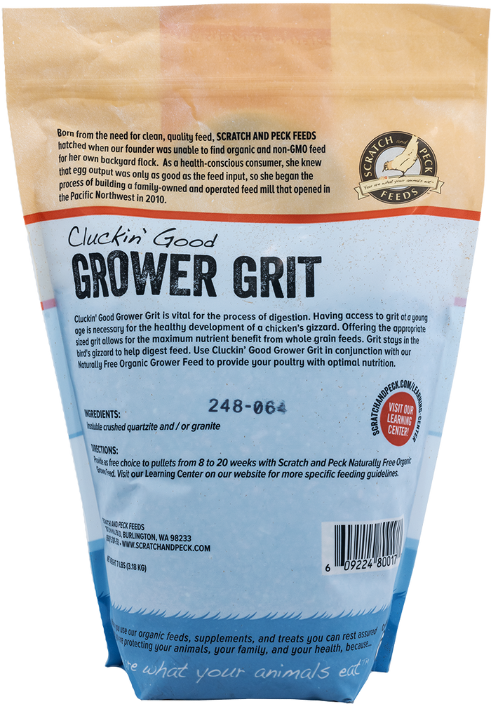Scratch and Peck Feeds Cluckin’ Good Grower Grit