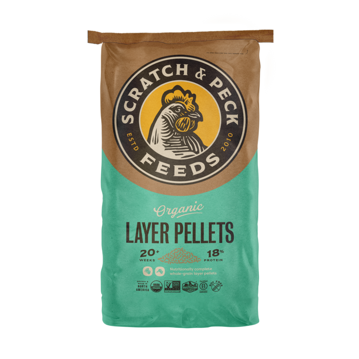 Scratch and Peck Feeds Organic Layer Pellets 18%