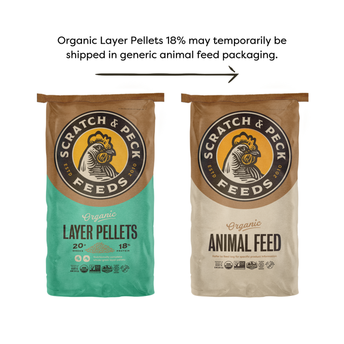 Scratch and Peck Feeds Organic Layer Pellets 18%