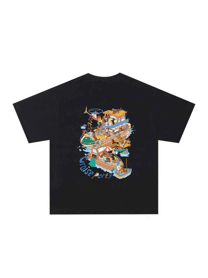 Short Sleeve T Shirt (Korean Cut Oversize Dachshund