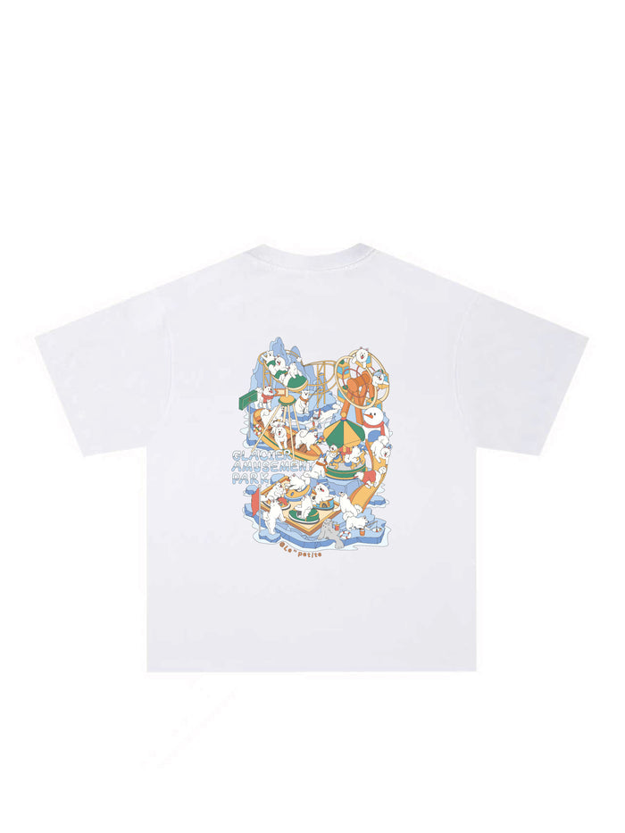 Short Sleeve T Shirt (Korean Cut Oversize) Samoyed