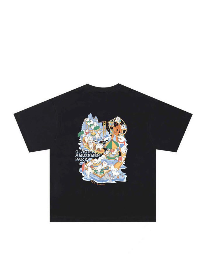 Short Sleeve T Shirt (Korean Cut Oversize) Samoyed