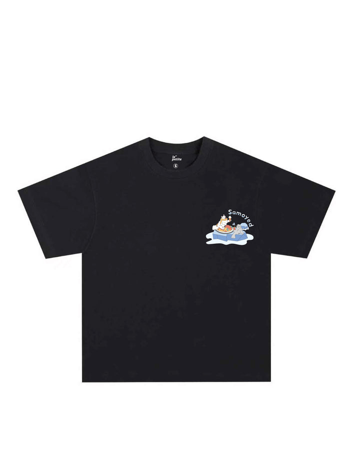 Short Sleeve T Shirt (Korean Cut Oversize) Samoyed