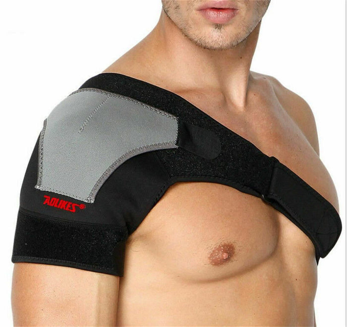 Shoulder Support Adjustable Shoulder Wrap Belt Band Gym Sport Brace for Right Shoulder
