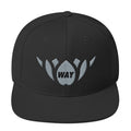 Silver & Black-Snapback Hat