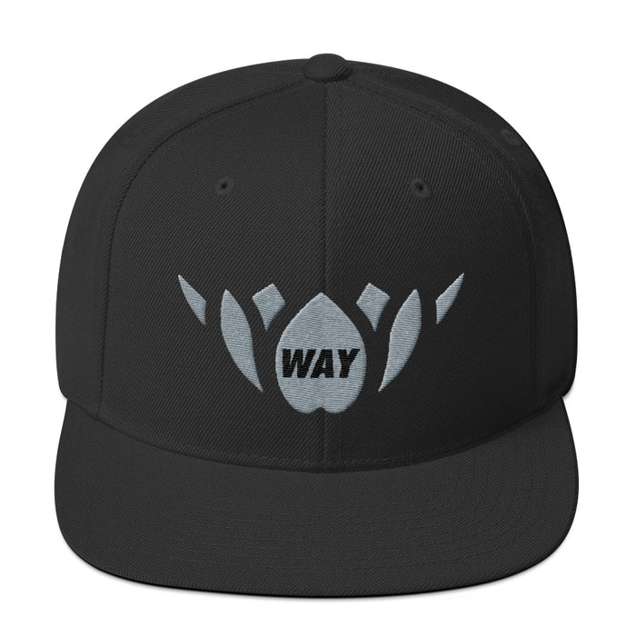 Silver & Black-Snapback Hat