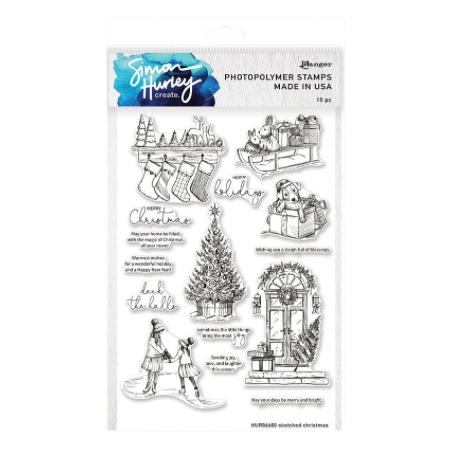 Simon Hurley Sketched Christmas Stencil