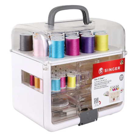 Singer Sew-It-Goes, 224 Piece - Sewing Kit & Craft Organizer
