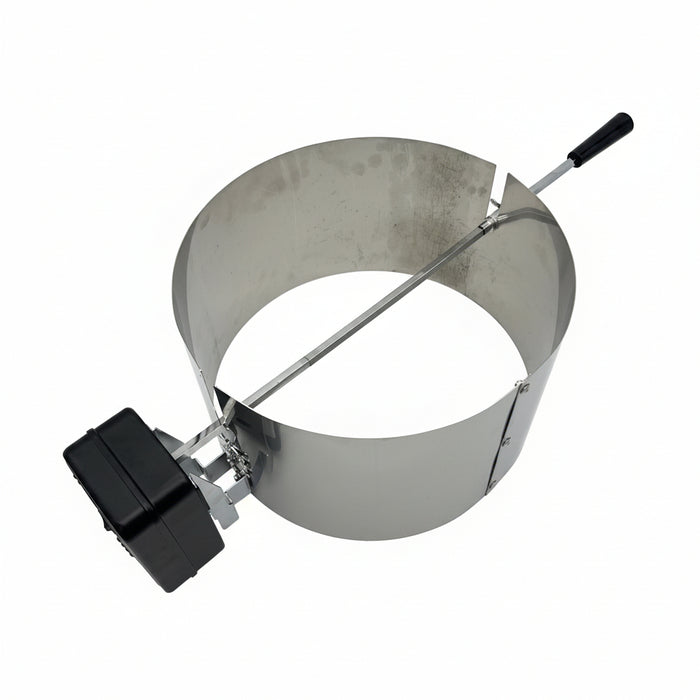 CLD Fabrication Smokey Joe 200mm Rotisserie Riser in 304 stainless steel – side profile view