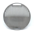 Smokey Joe Half Smash Half Grill plate top view white background