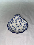 Snowflake Seashell Condiment Dish - Shape- B17 - Pattern Snowflake