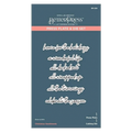 Spellbinders Christmas Sentiments Press Plate & Die Set