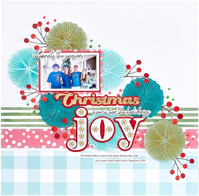 Spellbinders Christmas Sentiments Press Plate & Die Set
