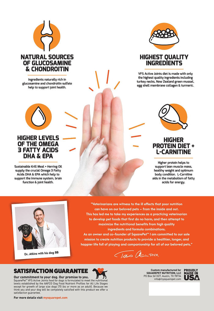 SquarePet® VFS Active Joints Dog Food