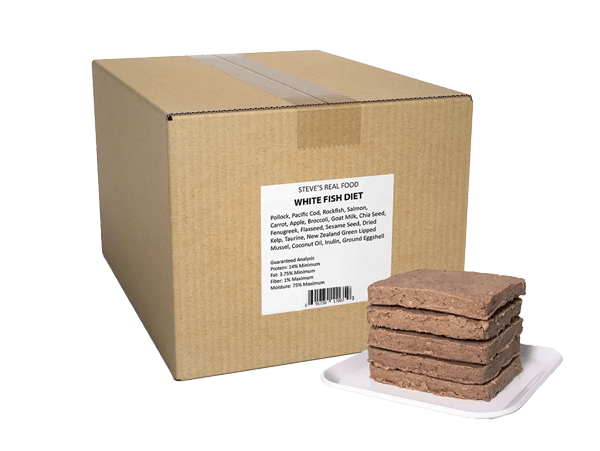 Steve's Real Food White Fish Recipe Frozen Raw Dog Food
