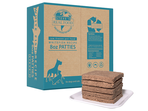 Steve's Real Food White Fish Recipe Frozen Raw Dog Food