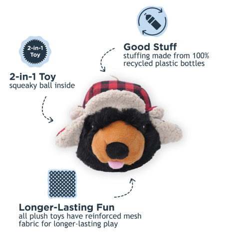 Tall Tails Penguin 2-in-1 Fetch Ball Dog Toy