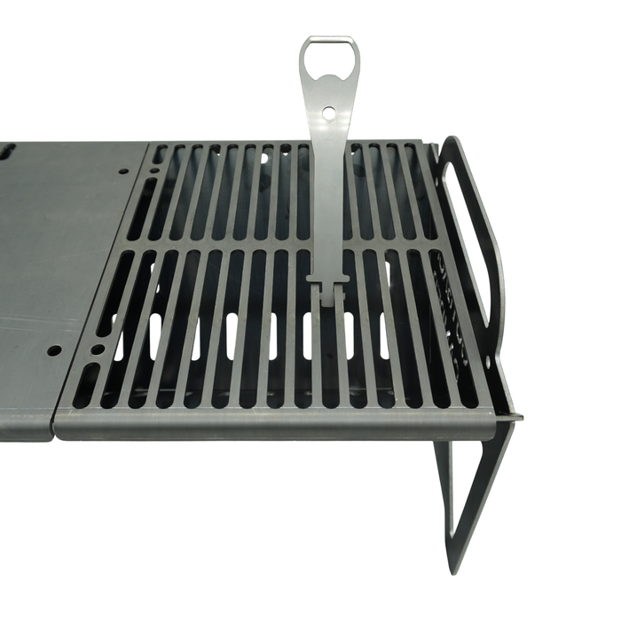 The Outback Camper Flat Pack Firepit and Grill