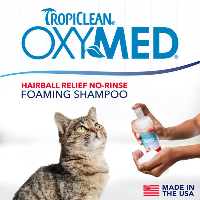 TropiClean OxyMed Waterless Dry Shampoo for Cats