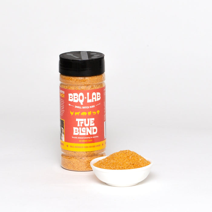 True Blend All-Purpose Seasoning Salt by BBQ LAB – lifestyle or detail shot with rub in a small bowl