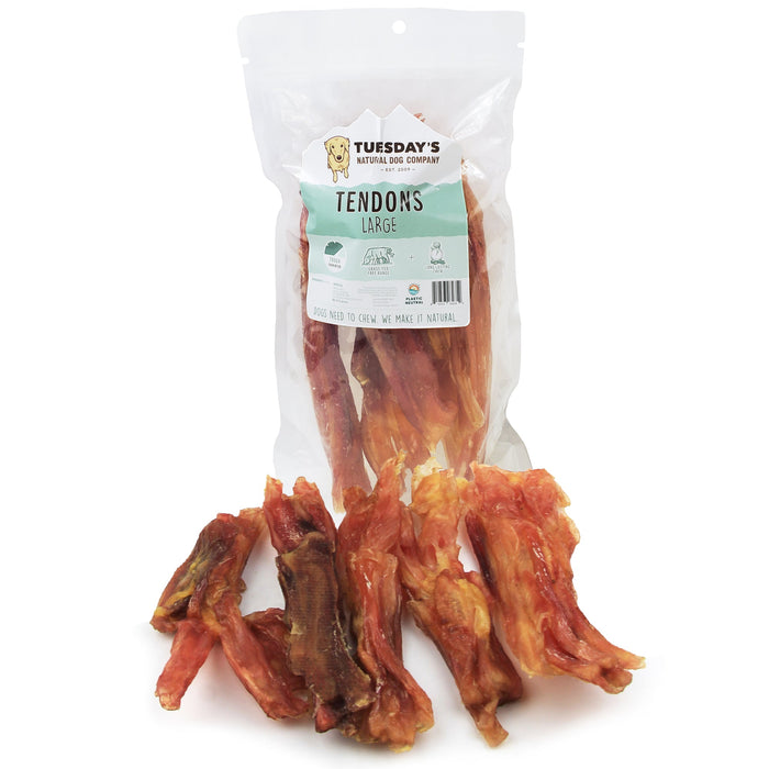 Tuesdays Natural Dog Large Beef Tendons