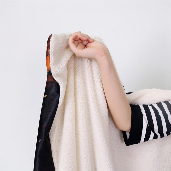 Violet Om Rays by McAshe Hooded Blanket