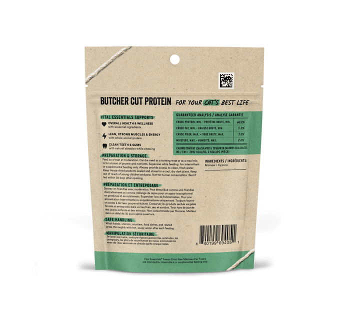 Vital Essentials Freeze Dried Raw Minnows Cat Treats