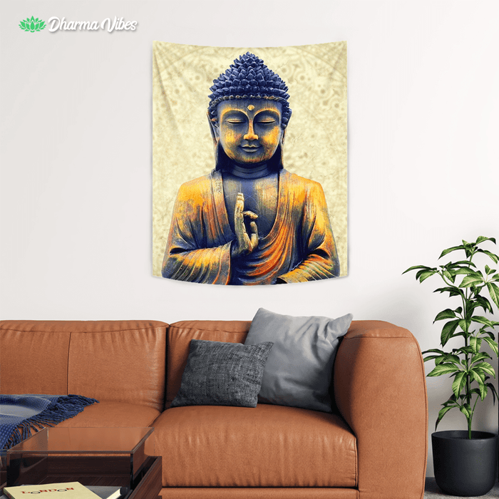 Warm Healing Meditation by McAshe Tapestry