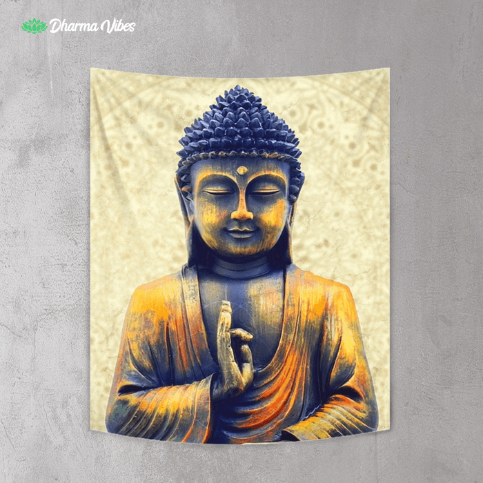 Warm Healing Meditation by McAshe Tapestry