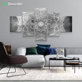 White Flower by McAshe 5-Piece Canvas