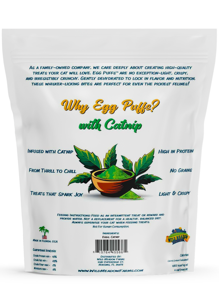 Wild Meadow Egg Puffs for Cats with Catnip
