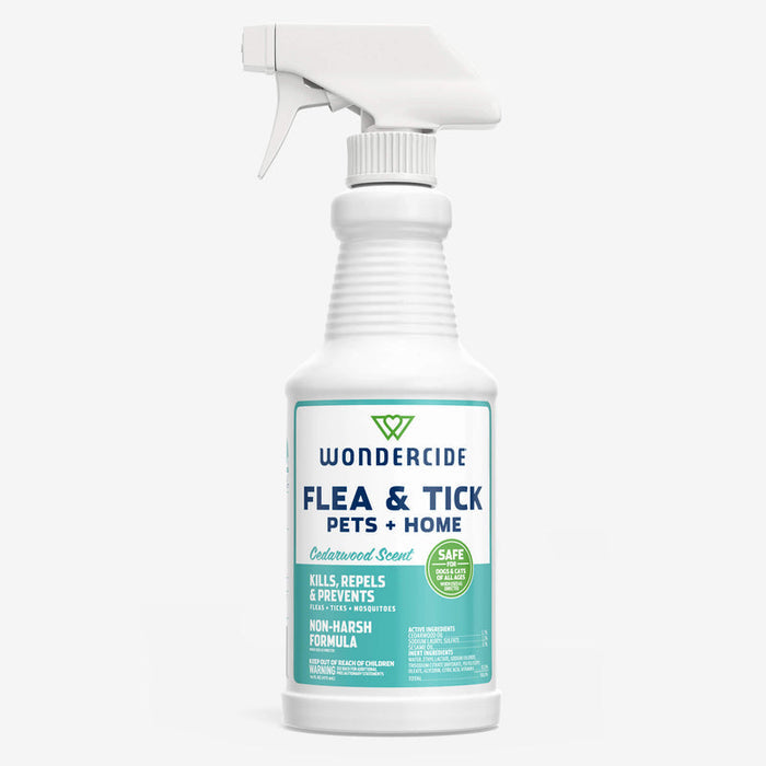 Wondercide Cedarwood Flea & Tick Spray for Pets + Home with Natural Essential Oils