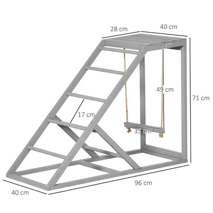 Wooden Chicken Coop Ladder With Swing Colin
