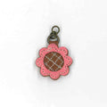 Zip Pull Large Hot Pink Flower